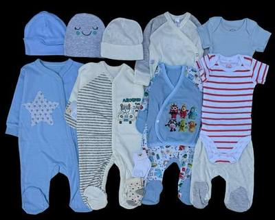 Гарний набір одягу для новонародженого хлопчика, якісний одяг для немовлят літо, зріст 62 см, бавовна