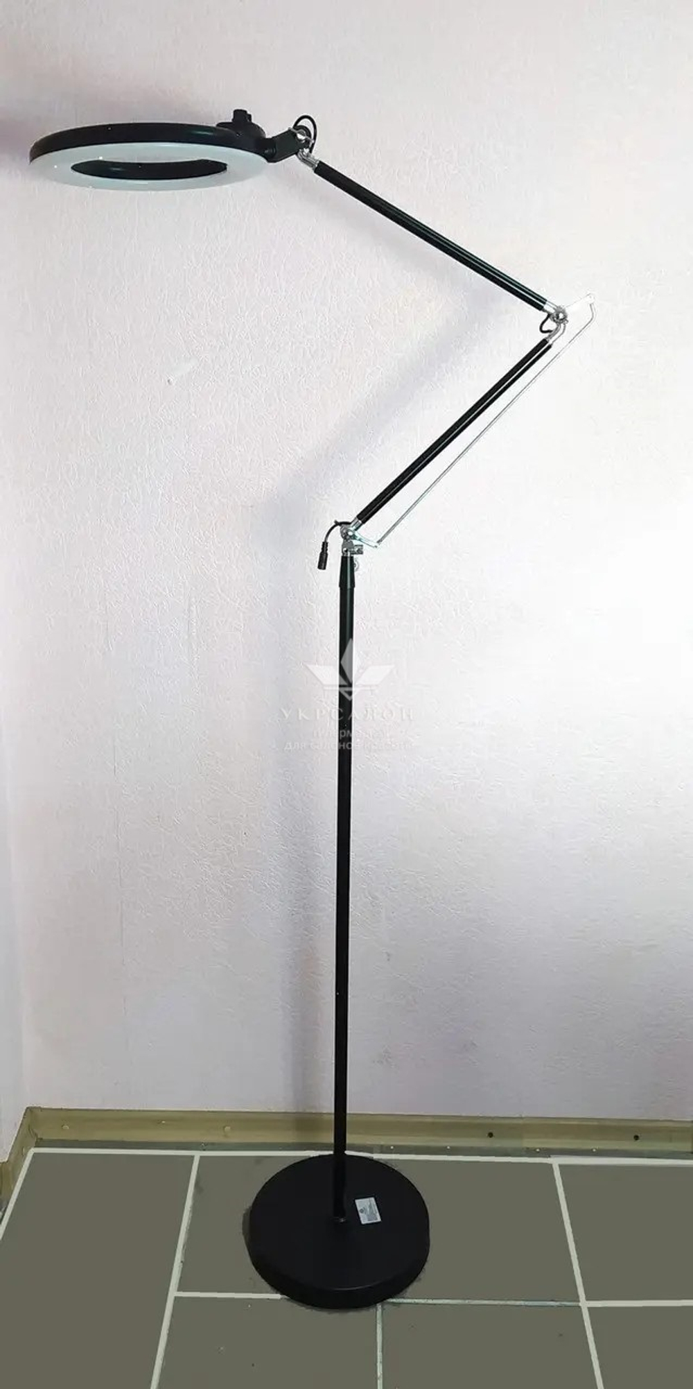 Лампа кільцева підлогова LED A2-66, чорна