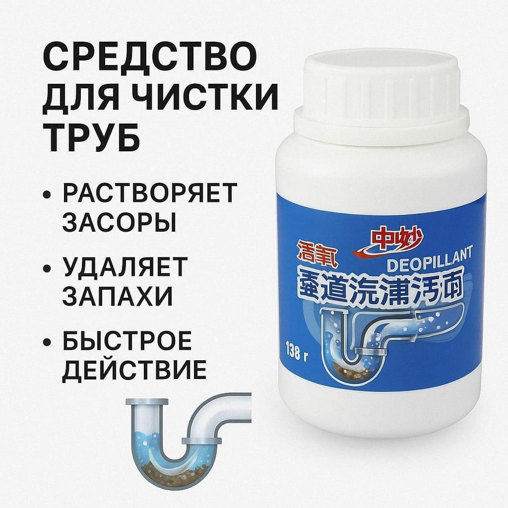 DEOPPILANT средство для очистки труб 250гр