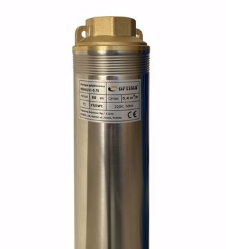 Свердловинний насос із підвищеною стійкістю проти піску Optima 4 SDm 3/11 0.75 кВт 80 м + пульт + кабель 50 м NEW (000014139)