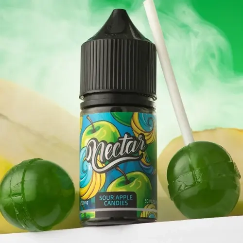 Солевая Жидкость Nectar Кислая яблочная конфета 30ml 50mg