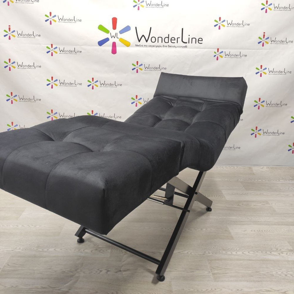 Анатомічна кушетка Tertio 2 Black для лешмейкерів та бровістів