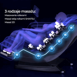 Масажне крісло Maxvel, чорне