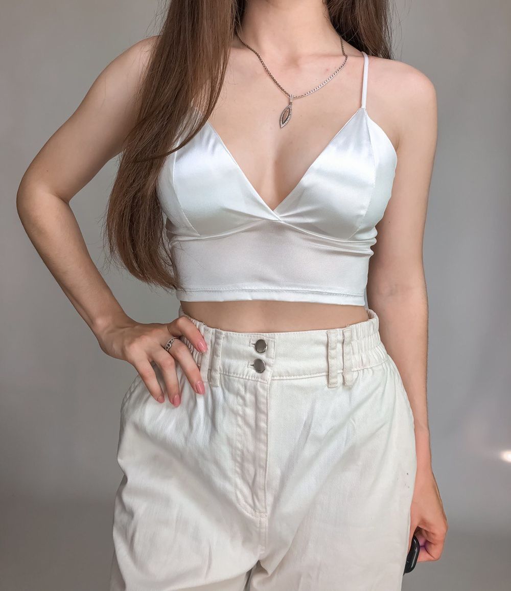 Атласний топ-бюстьє