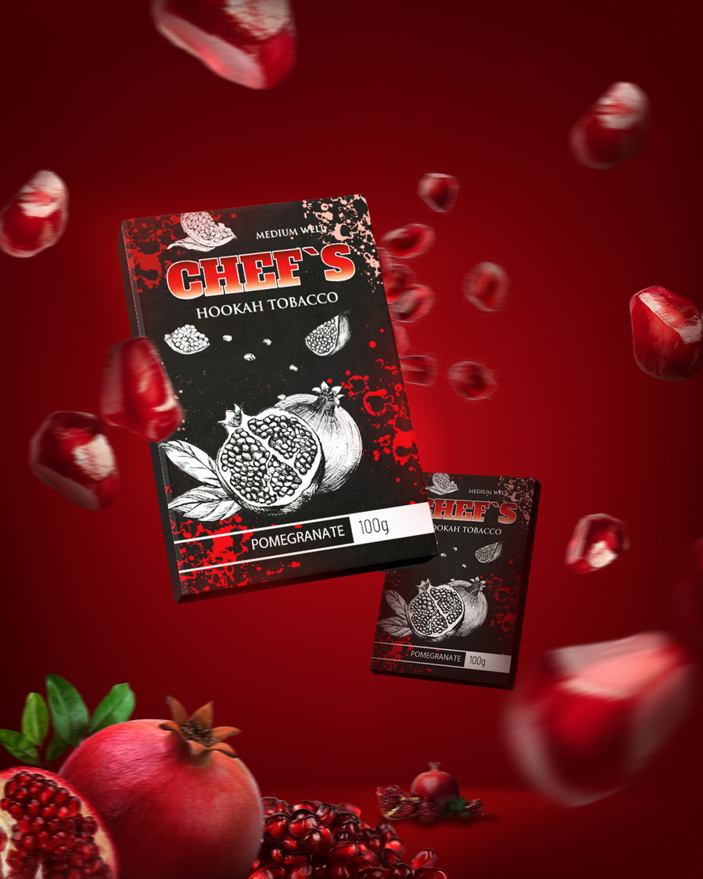 Табак для кальяна Chef’s Pomegranate (Гранат) купить дешево
