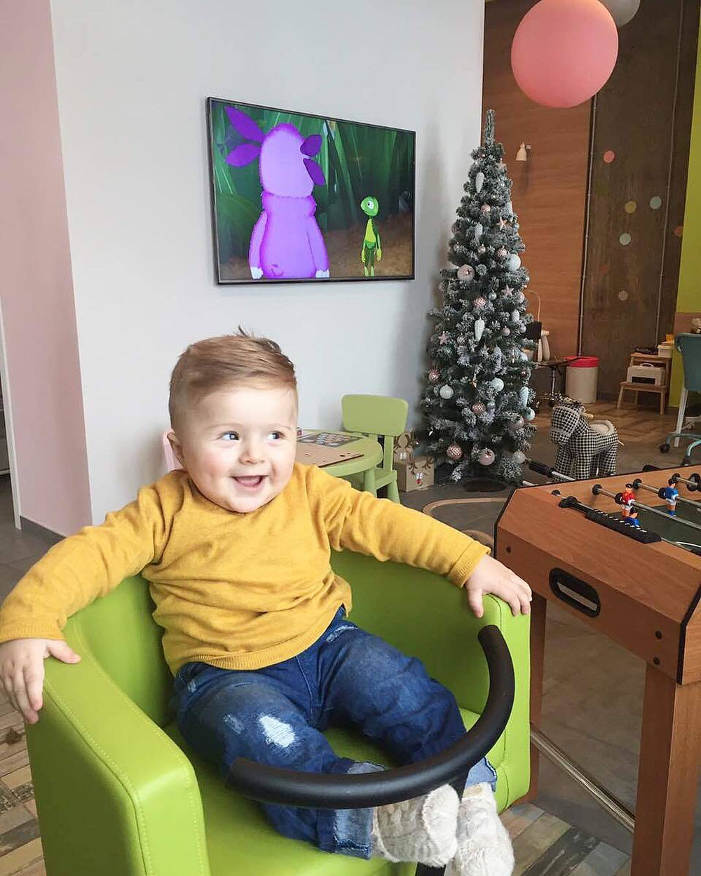 Детское парикмахерское кресло Kinder