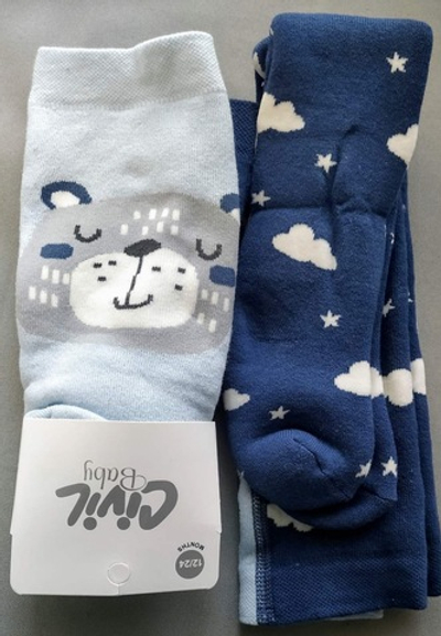 Колготки, котон на махрі ТМ "Civil" (0-6 міс)