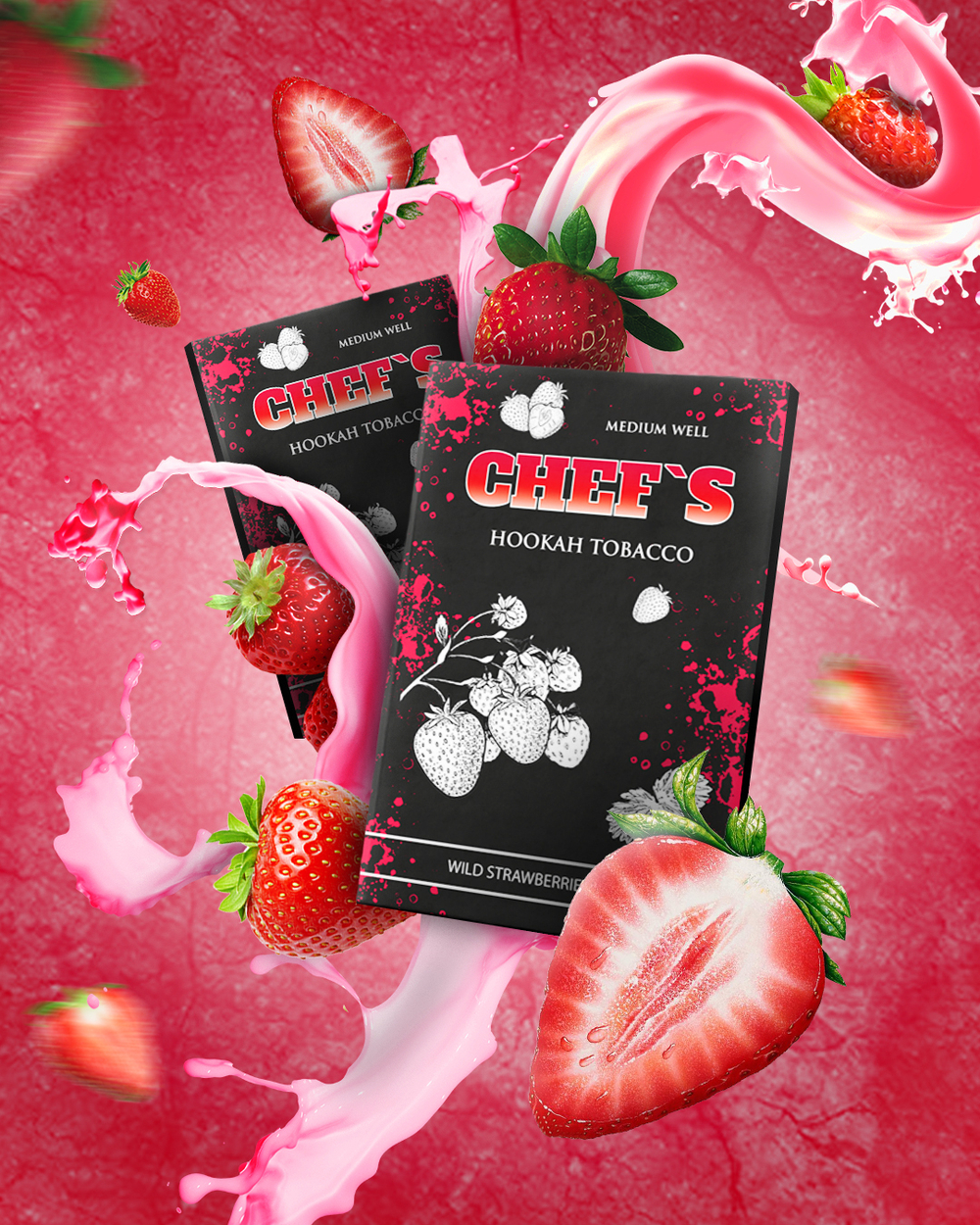 Купить табак для кальяна Chef’s Wild Strawberries (Лесная клубника) недорого