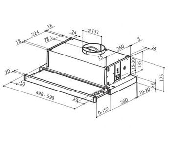 Витяжка FABER FLEXA HIP BK A 50