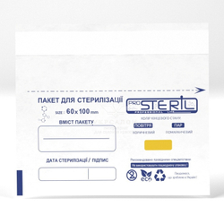 Набір білих крафт-пакетів 60*100 мм ProSteril (100 шт)