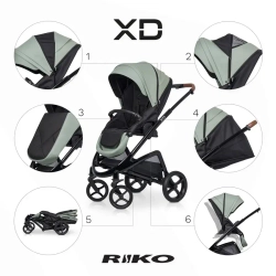Универсальная коляска 2 в 1 Riko XD PRO