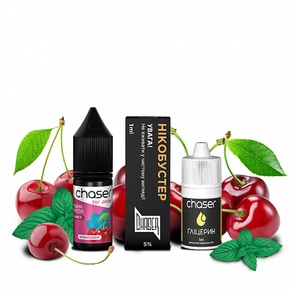 CHASER F/P Вишня Ментол (5% nic, 30ml)