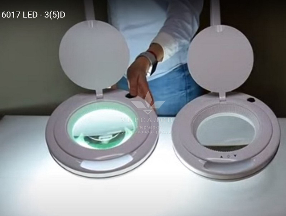 Лампа-лупа 6017H LED холодный свет, 9W