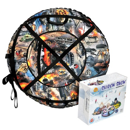 Надувные ватрушки тюбинги "Tanks" диаметр 100 см. (Оксфорд, ПВХ)