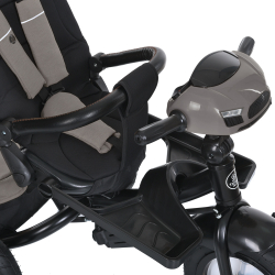 Дитячий триколісний велосипед Turbo Trike MT 1007 гумові колеса