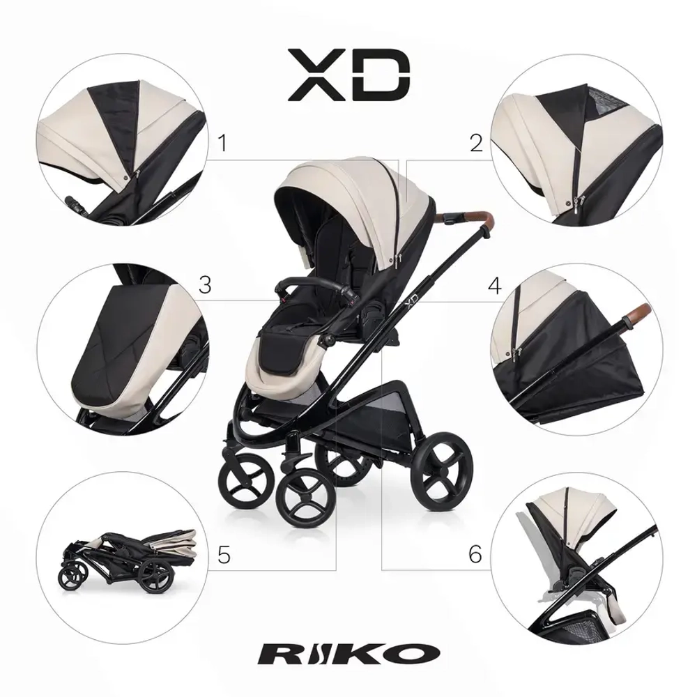 Универсальная коляска 2 в 1 Riko XD PRO