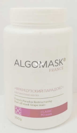 Альгинатная маска Французский парадокс, French Paradox Restructuring Peel off mask Grape marc, Algomask