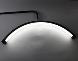 Безтіньова настільна Led лампа на струбціні Moon HD-M6X (SP-006), 50 Вт, чорна