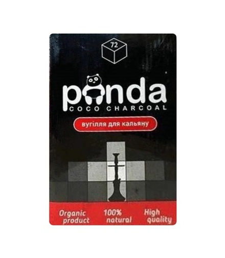 Кокосовый Уголь Panda Cube XL (Панда Куб XL) 1кг 72шт 25x25