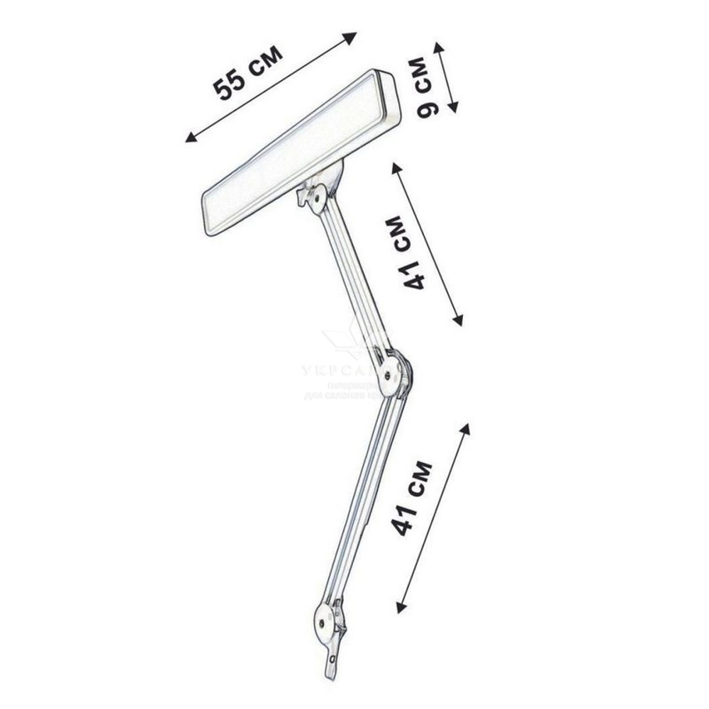 Лампа безтіньова настільна KMS 1005, 30W, black