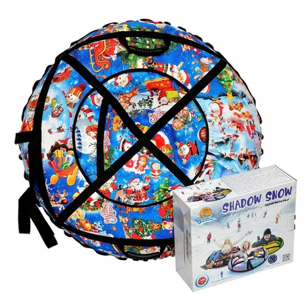 Надувные ватрушки тюбинги "New Year " диаметр 100 см. (Оксфорд, ПВХ)