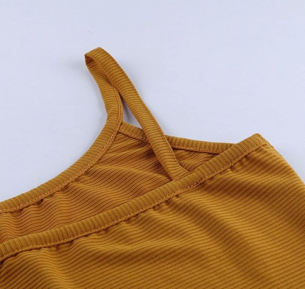 Топ - бралетт в рубчик на одну бретель