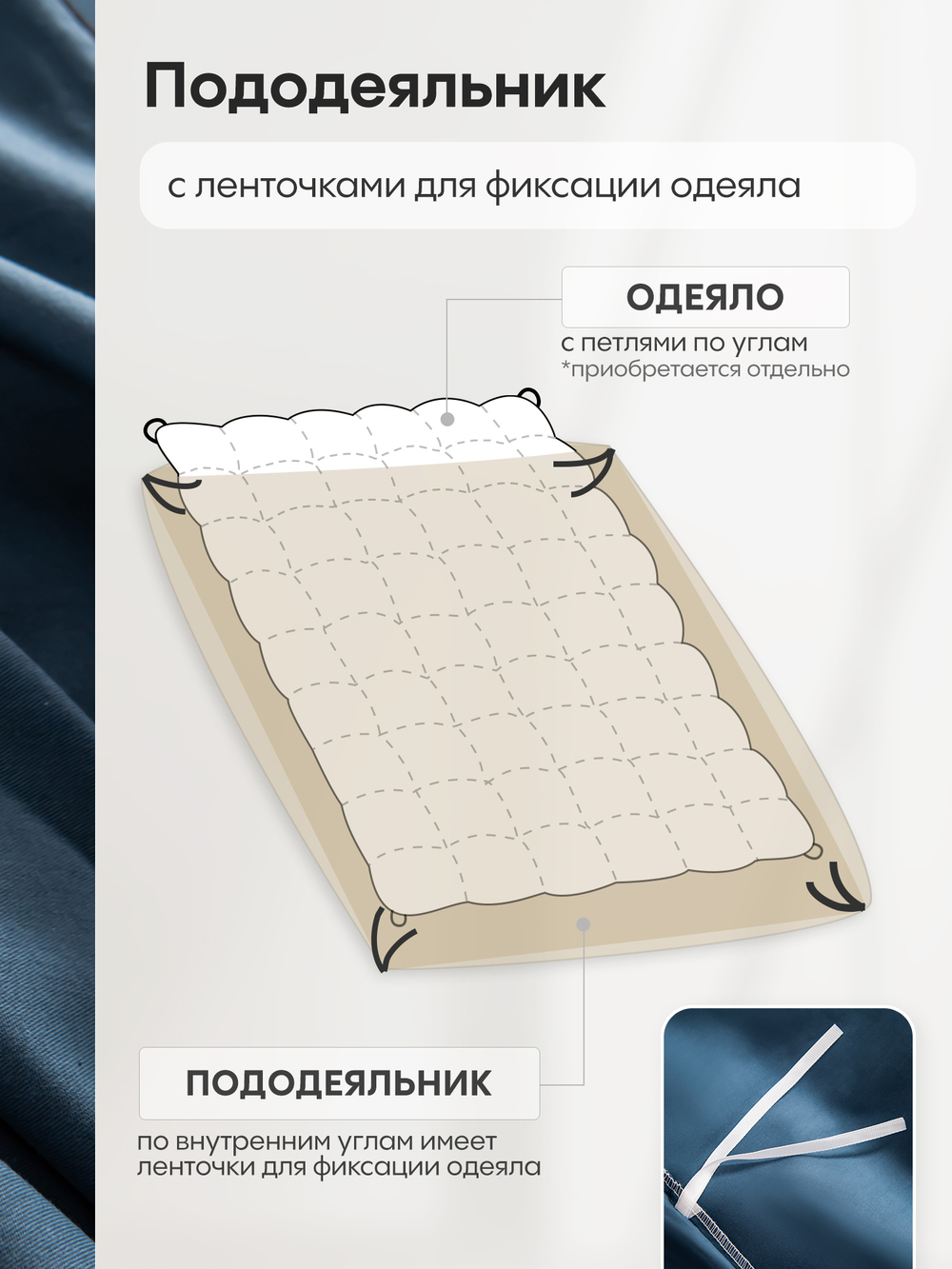 Комплект постельного белья Однотонный Сатин Элитный OCE017