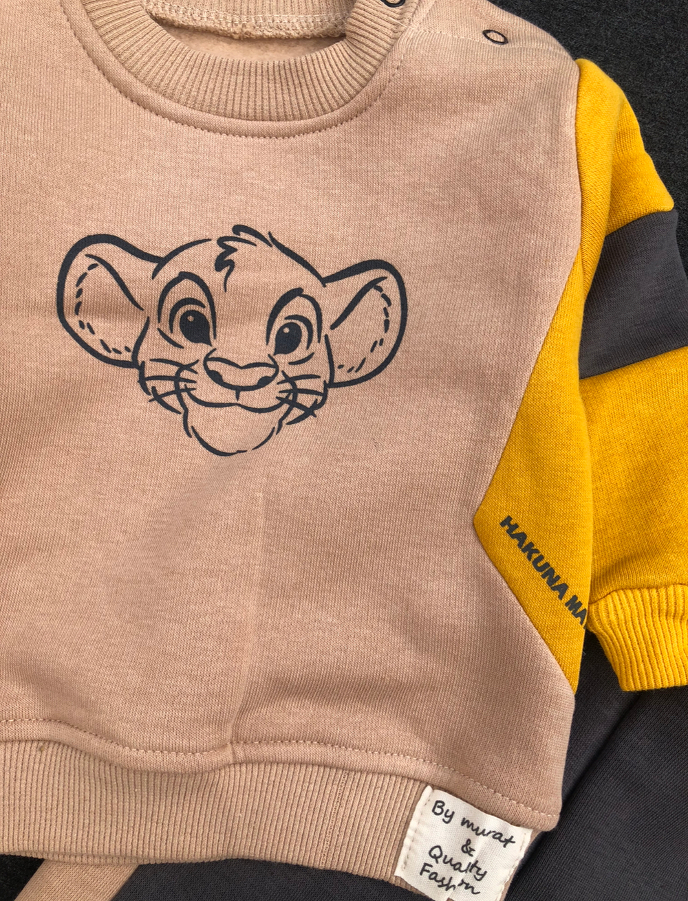 Костюм 2в1: світшот, штани "Сімба", трьохнитка з начосом ТМ "Murat Baby" (86 см)