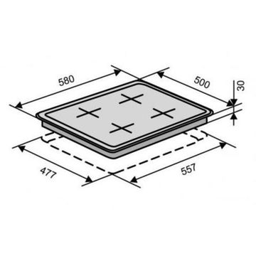 Варильна поверхня газова VENTOLUX HG640-C1 CEST (BLACK)
