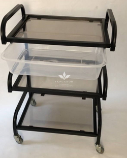 Косметологічний візок S3-l-b чорний