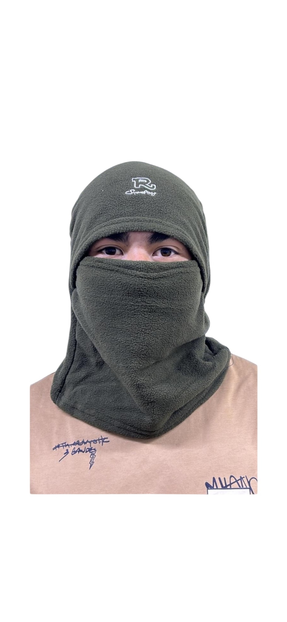 Маска балаклава зеленая