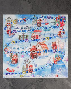 Игра настольная "Зимний лабиринт" 70*70 см (арт. 7322300102)