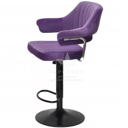 Стілець для візажу Jef velor black