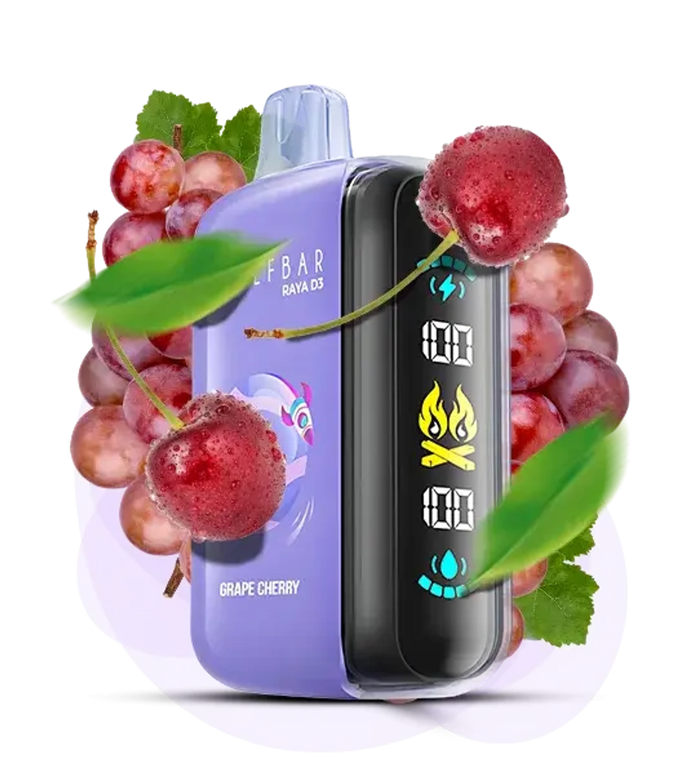 Elf Bar Raya D3 - Grape Cherry (5% nic)