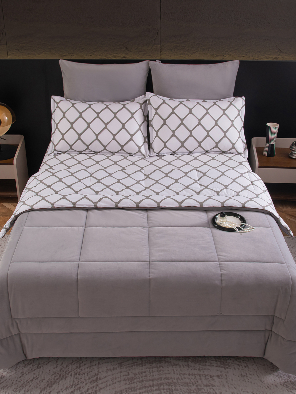 Комплект постельного белья Сатин Velouria Luxe с Одеялом VL011