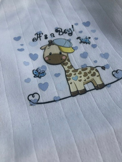 Чоловічок "Принт", мустанг (трикотаж рубчик) ТМ "Happy ToT" (56 см)