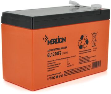 Акумуляторна батарея MERLION GL1270F2 12 V 7Ah (GL1270F2 GEL)