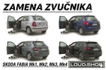 Komplet Zvučnika za Skoda Fabia Mk1 , Mk2 , Mk3 i Mk4