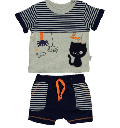 Костюм 2в1: футболка, шорти "Котик", бавовна ТМ "Bebetto"