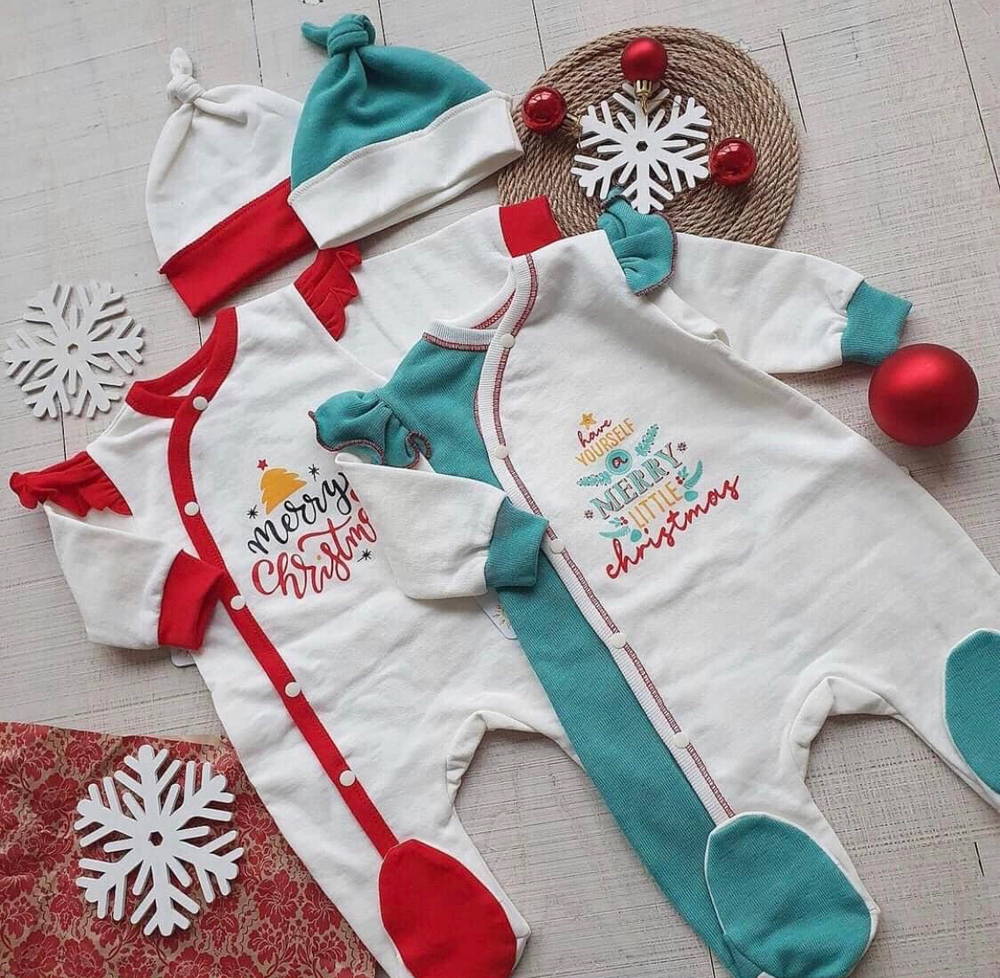 Чоловічок з шапочкою "Merry Christmas", футер ТМ "Happy TOT"