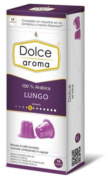 100 Капсул Nespresso Dolce Aroma Lungo 10x10шт