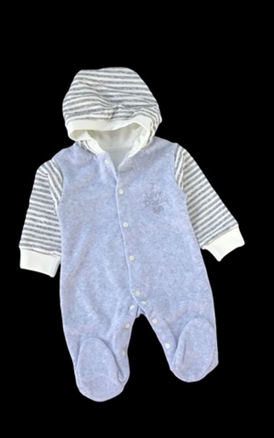 Чоловічок з капюшоном, велюр "Happy"