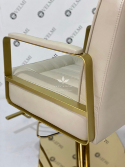 Парикмахерское кресло Bronx Gold с подставкой