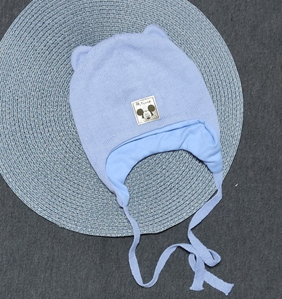 Шапочка на зав'язках "Дэмбо", бавовна ТМ "Talvi" (р. 46-48)