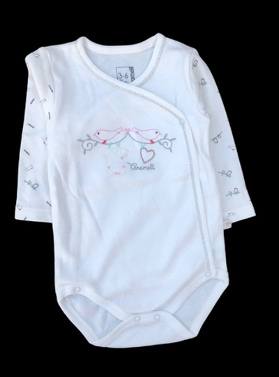 Боді з довгим рукавом "Пташка", бавовна ТМ "Caramell"