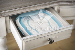 Силиконовая гидромассажная ванночка складная с вибромассажем Foldaway Luxury Foot SPA