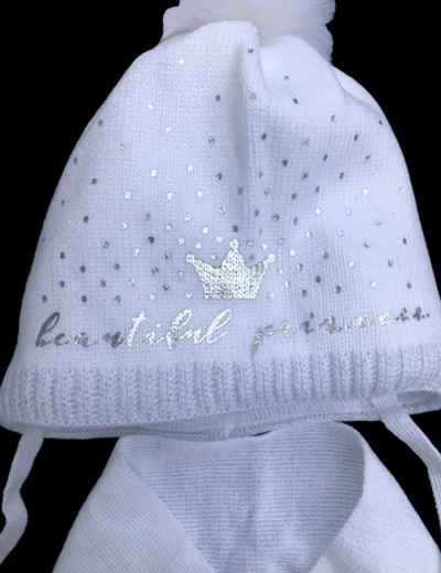 Шапочка з шарфом, акрил ТМ "Grans" (р. 42-44)