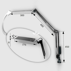 Настольная светодиодная сенсорная LED лампа X-LED-10 SW белая