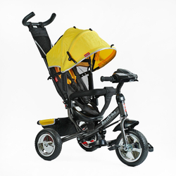 Дитячий триколісний велосипед Best Trike 6588 піна/фара, з батьківською ручкою
