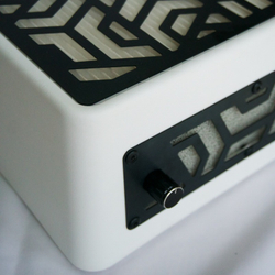 Вытяжка для маникюра настольная Ulka Pemium с фильтром, цвет белый (сетка черная)